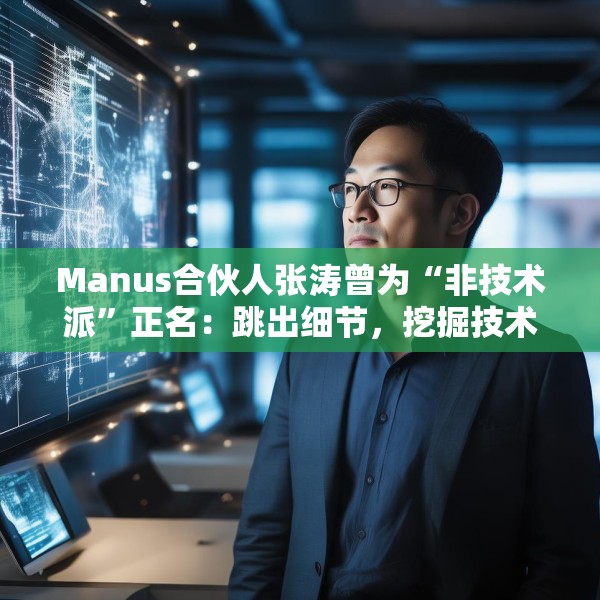 Manus合伙人张涛曾为“非技术派”正名：跳出细节，挖掘技术的真正用途