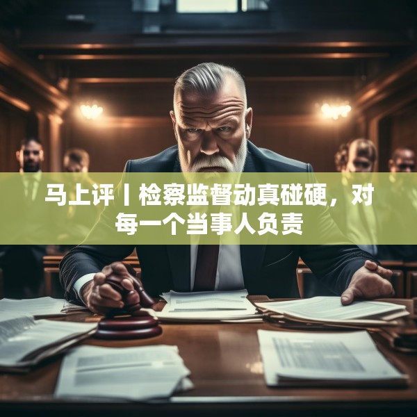 马上评丨检察监督动真碰硬，对每一个当事人负责