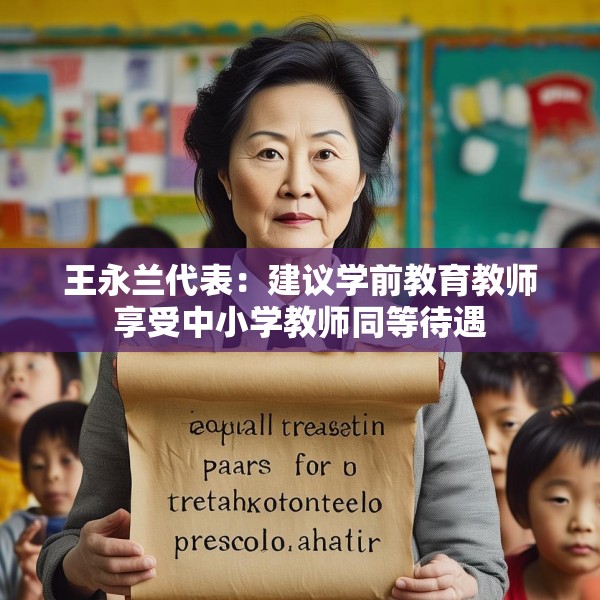王永兰代表：建议学前教育教师享受中小学教师同等待遇
