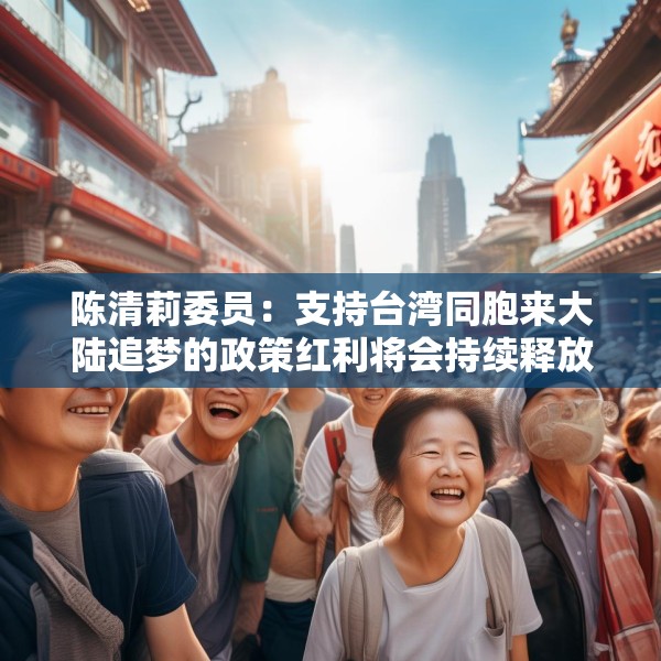 陈清莉委员：支持台湾同胞来大陆追梦的政策红利将会持续释放