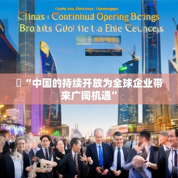 ​“中国的持续开放为全球企业带来广阔机遇”