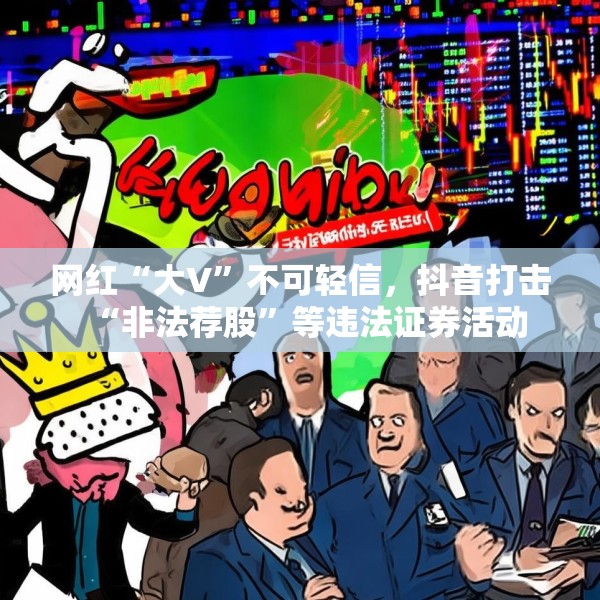 网红“大V”不可轻信，抖音打击“非法荐股”等违法证券活动