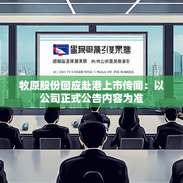 牧原股份回应赴港上市传闻：以公司正式公告内容为准
