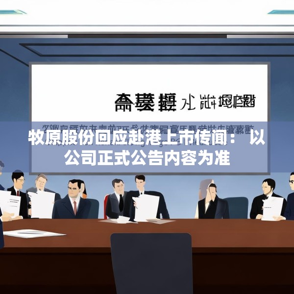 牧原股份回应赴港上市传闻： 以公司正式公告内容为准