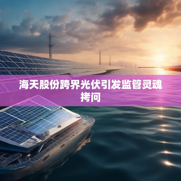 海天股份跨界光伏引发监管灵魂拷问