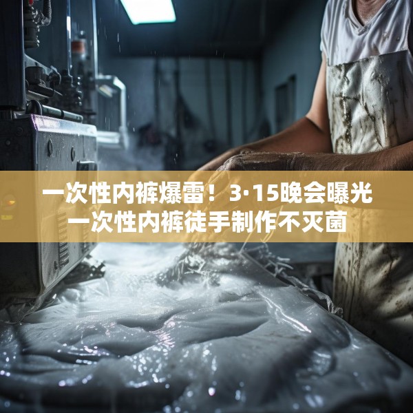一次性内裤爆雷！3·15晚会曝光一次性内裤徒手制作不灭菌