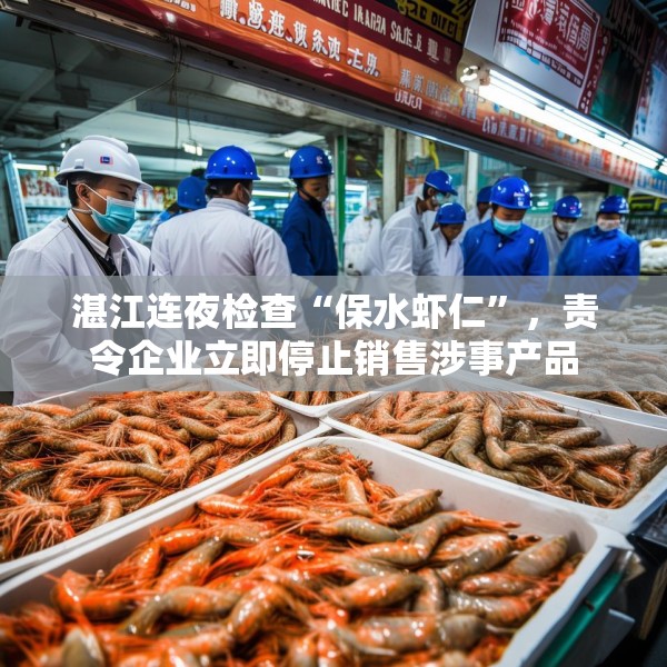 湛江连夜检查“保水虾仁”，责令企业立即停止销售涉事产品