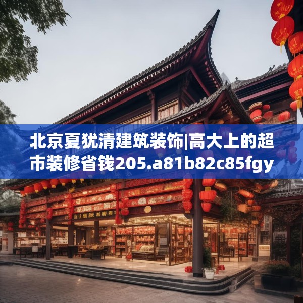 北京夏犹清建筑装饰|高大上的超市装修省钱205.a81b82c85fgy.92fdsfds