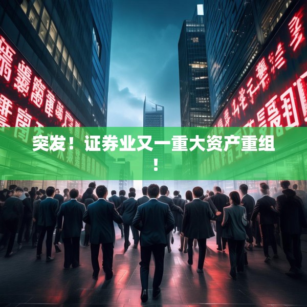 突发！证券业又一重大资产重组！