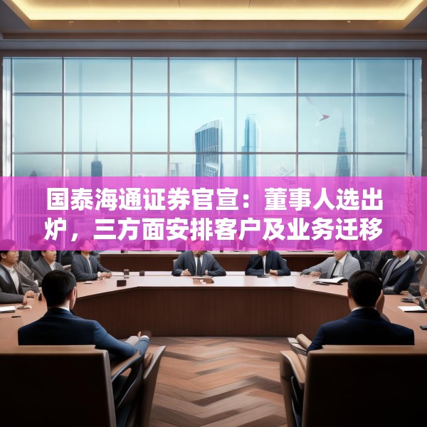 国泰海通证券官宣：董事人选出炉，三方面安排客户及业务迁移