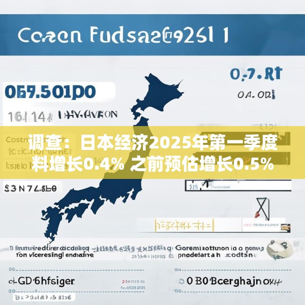 调查：日本经济2025年第一季度料增长0.4% 之前预估增长0.5%