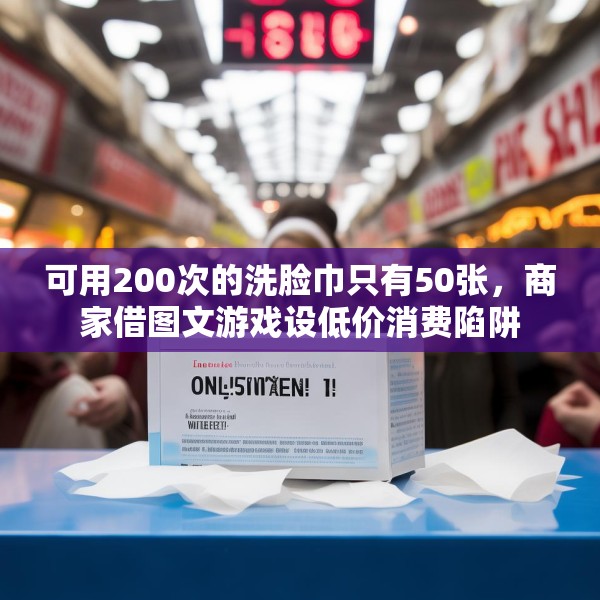 可用200次的洗脸巾只有50张，商家借图文游戏设低价消费陷阱