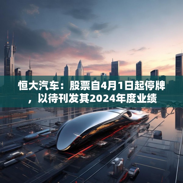 恒大汽车：股票自4月1日起停牌，以待刊发其2024年度业绩
