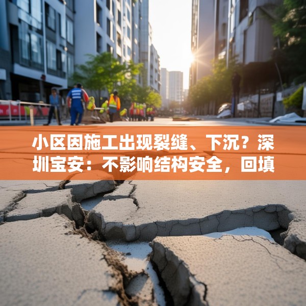 小区因施工出现裂缝、下沉？深圳宝安：不影响结构安全，回填后统一修复