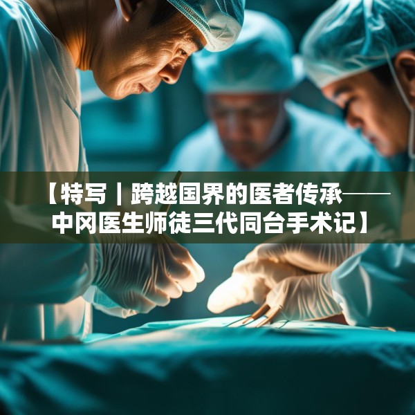 【特写｜跨越国界的医者传承──中冈医生师徒三代同台手术记】