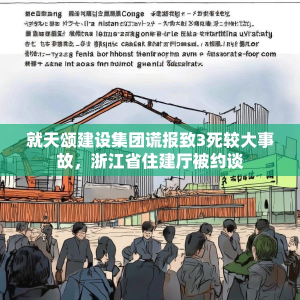 就天颂建设集团谎报致3死较大事故，浙江省住建厅被约谈