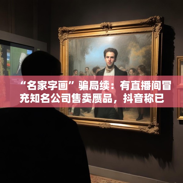 “名家字画”骗局续：有直播间冒充知名公司售卖赝品，抖音称已报警