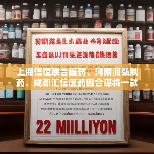 上海信谊联合医药、河南润弘制药、成都汇信医药因合谋将一款医保甲类麻醉注射液价格推高21倍，被罚2.2亿