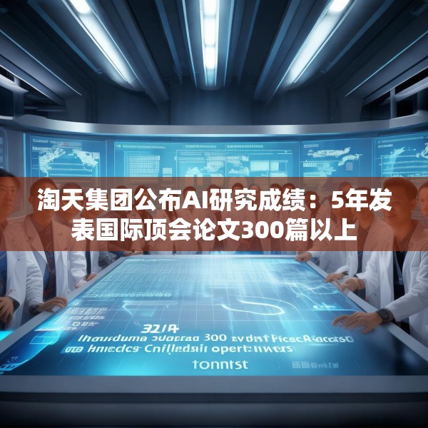 淘天集团公布AI研究成绩：5年发表国际顶会论文300篇以上