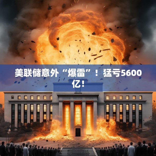 美联储意外“爆雷”！猛亏5600亿！