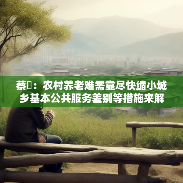 蔡昉：农村养老难需靠尽快缩小城乡基本公共服务差别等措施来解决