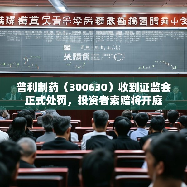 普利制药（300630）收到证监会正式处罚，投资者索赔将开庭