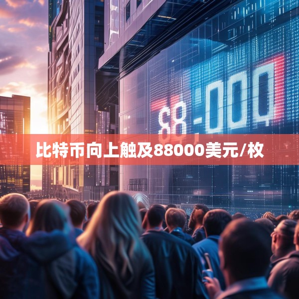 比特币向上触及88000美元/枚
