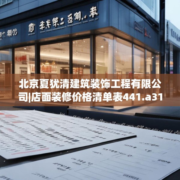 北京夏犹清建筑装饰工程有限公司|店面装修价格清单表441.a317b318c321fgy.328fghfd