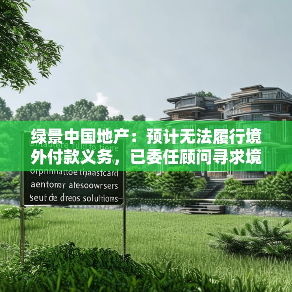 绿景中国地产：预计无法履行境外付款义务，已委任顾问寻求境外债务解决方案