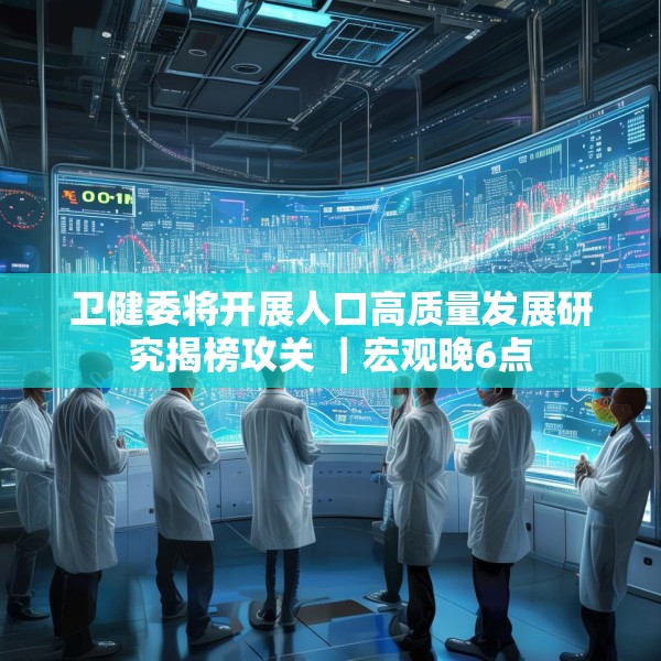 卫健委将开展人口高质量发展研究揭榜攻关 ｜宏观晚6点