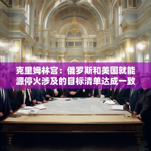 克里姆林宫：俄罗斯和美国就能源停火涉及的目标清单达成一致