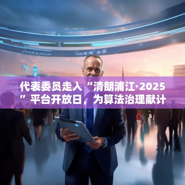 代表委员走入“清朗浦江·2025”平台开放日，为算法治理献计
