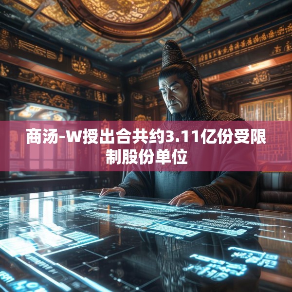 商汤-W授出合共约3.11亿份受限制股份单位
