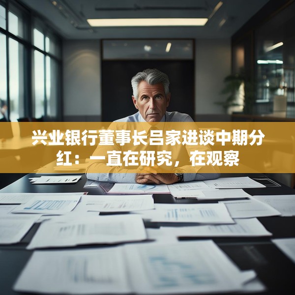 兴业银行董事长吕家进谈中期分红：一直在研究，在观察