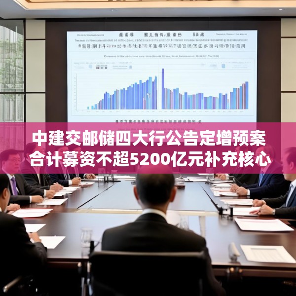 中建交邮储四大行公告定增预案 合计募资不超5200亿元补充核心一级资本
