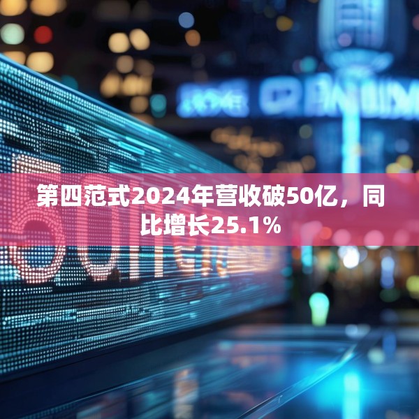 第四范式2024年营收破50亿，同比增长25.1%