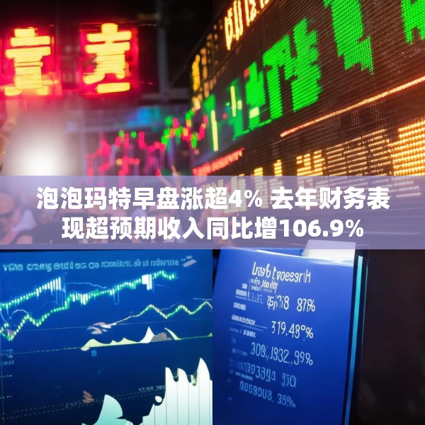 泡泡玛特早盘涨超4% 去年财务表现超预期收入同比增106.9%