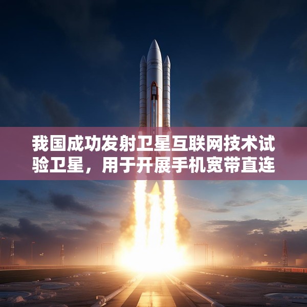 我国成功发射卫星互联网技术试验卫星，用于开展手机宽带直连卫星等
