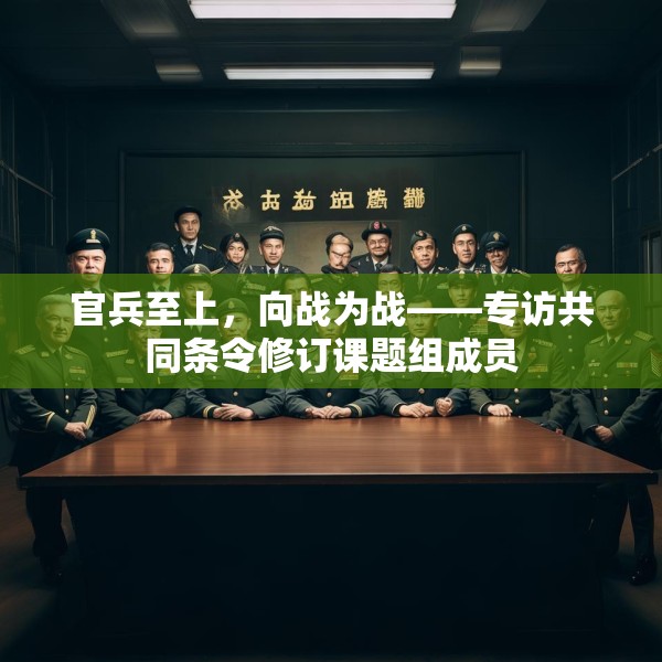 官兵至上，向战为战——专访共同条令修订课题组成员