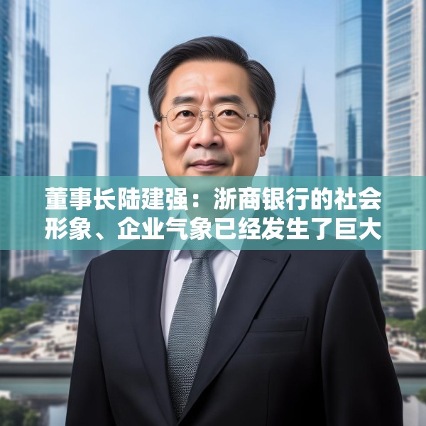 董事长陆建强：浙商银行的社会形象、企业气象已经发生了巨大的变化