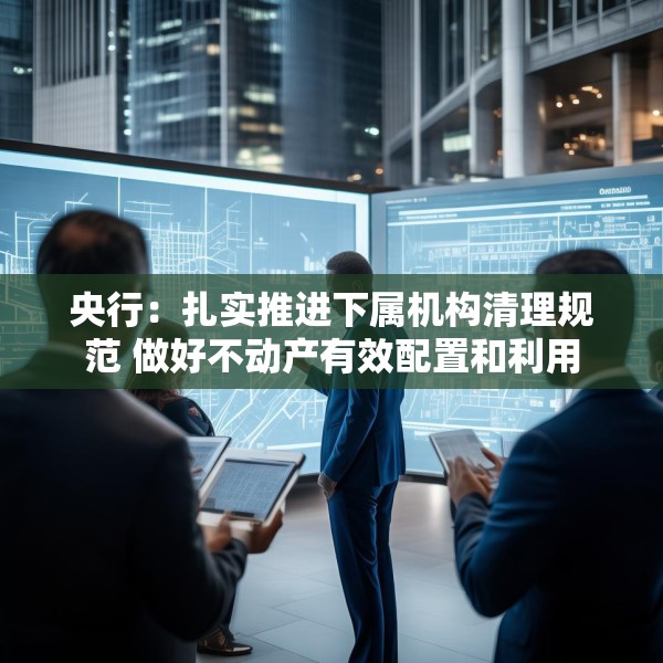 央行：扎实推进下属机构清理规范 做好不动产有效配置和利用