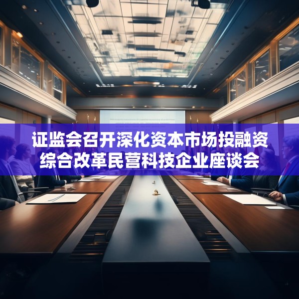 证监会召开深化资本市场投融资综合改革民营科技企业座谈会