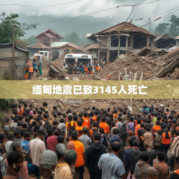 缅甸地震已致3145人死亡