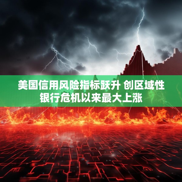 美国信用风险指标跃升 创区域性银行危机以来最大上涨