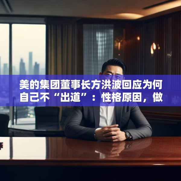 美的集团董事长方洪波回应为何自己不“出道”：性格原因，做企业家IP是耗时间的事