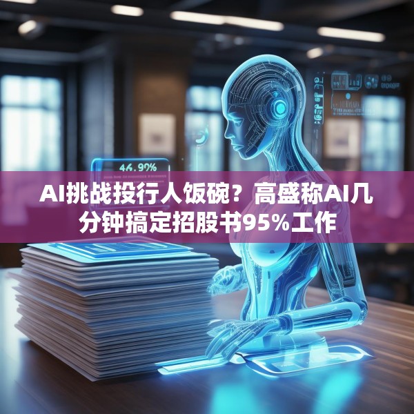 AI挑战投行人饭碗？高盛称AI几分钟搞定招股书95%工作