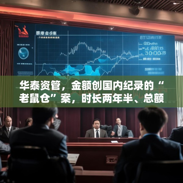 华泰资管，金额创国内纪录的“老鼠仓”案，时长两年半、总额33亿元