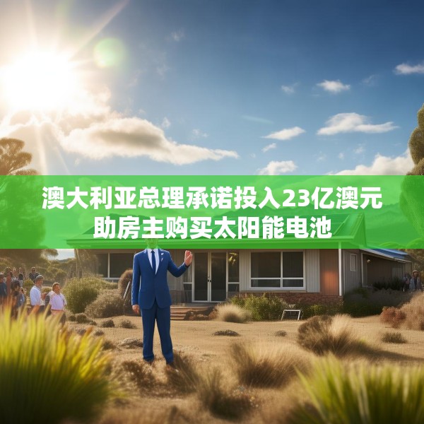 澳大利亚总理承诺投入23亿澳元助房主购买太阳能电池