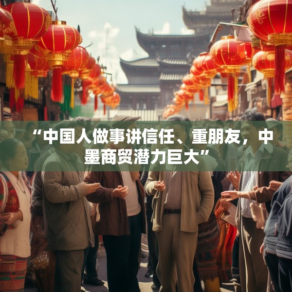 “中国人做事讲信任、重朋友，中墨商贸潜力巨大”