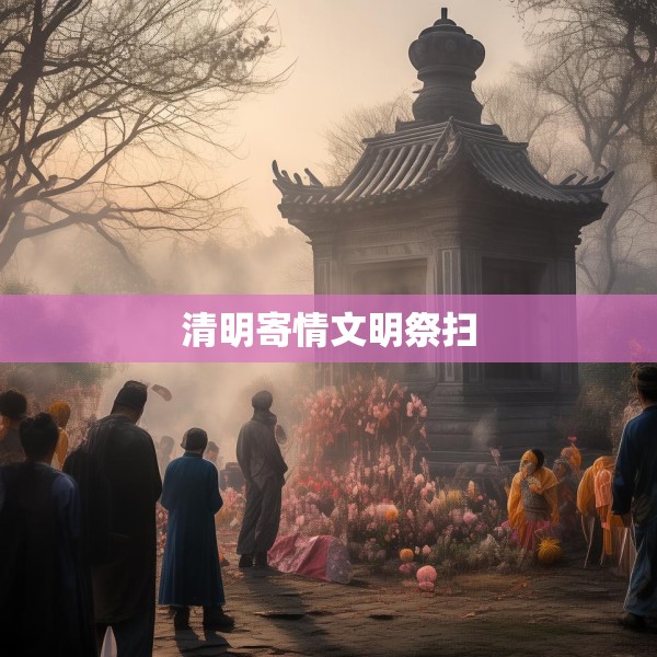 清明寄情文明祭扫